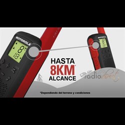 Motorola TLKR T62 Kırmızı Açık Alan 8Km PMR El Telsizi