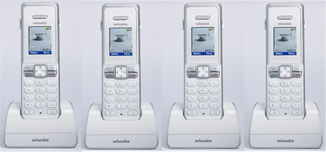 Swissvoice IH250 Quad Renkli Ekran Handsfree Telsiz Telefon