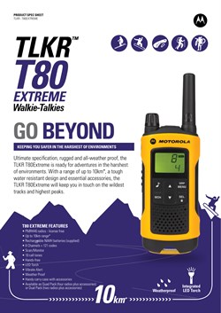 Motorola TLKR-T80 Extreme PMR Telsiz (2'li Set)