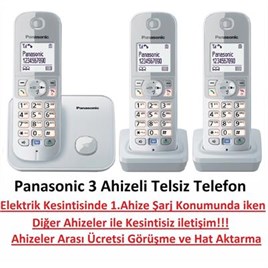 Panasonic KX-TG6813 Telsiz Telefon Gümüş