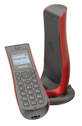 Switel DF1851 Tulip Lale Modeli Telsiz Telefon Kırmızı
