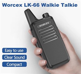 Worcex LK-66 Açık Alan 15Km Mesafeli Pmr Telsiz (2'li Paket)